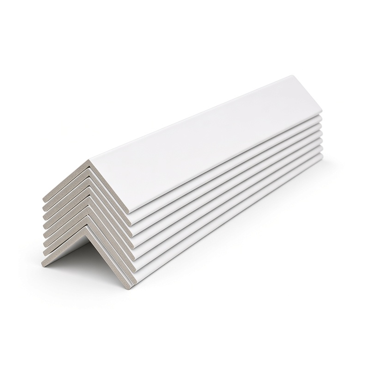 2" × 2" × 36" White Edgeboard (Pack of 100)