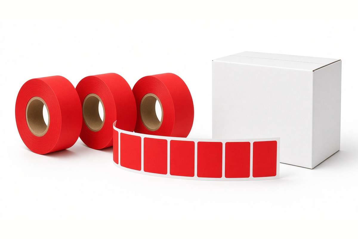 4" × 6" Colored Labels (450/roll, 9 rolls/case)