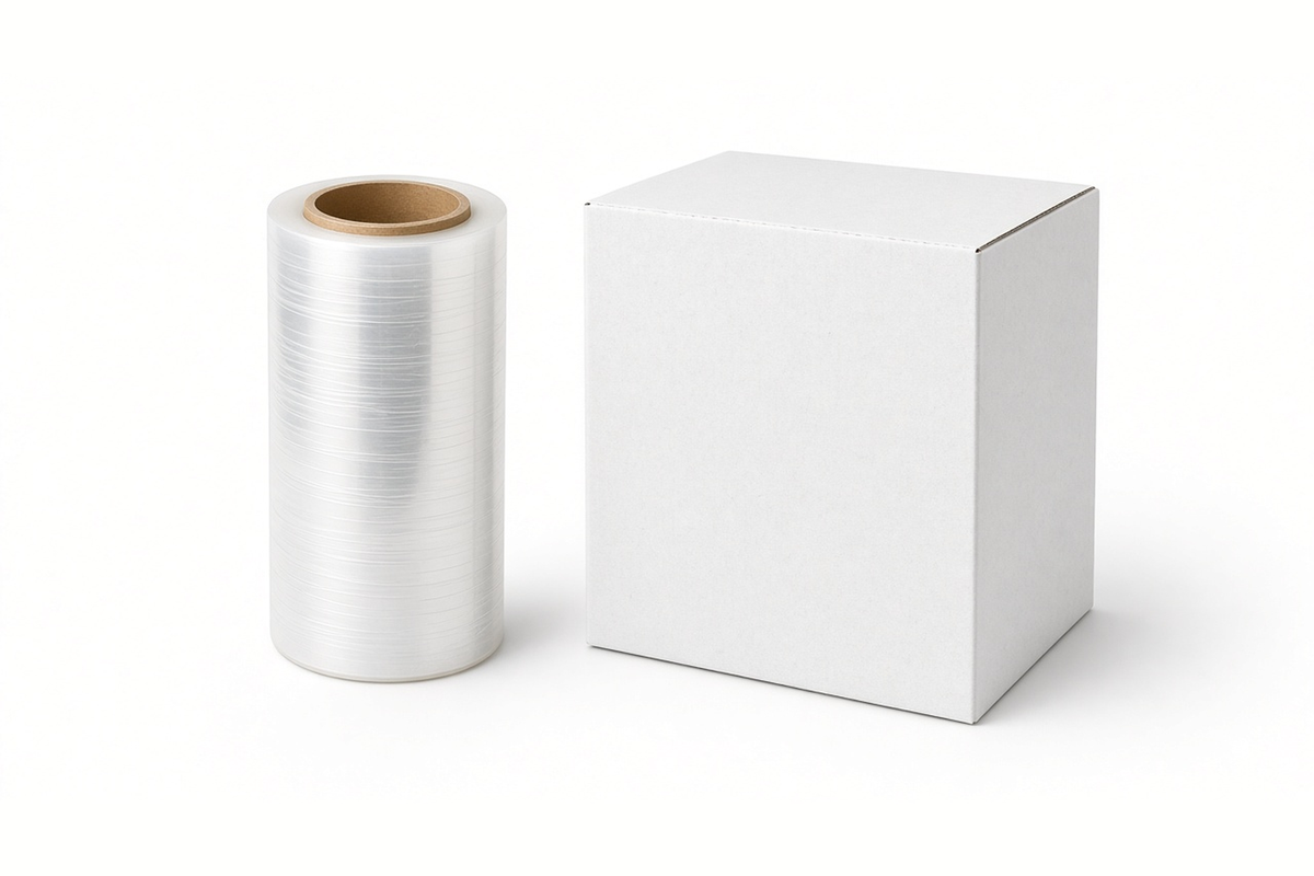 18" × 1000' × 100 ga Clear Stretch Wrap (Case of 4)