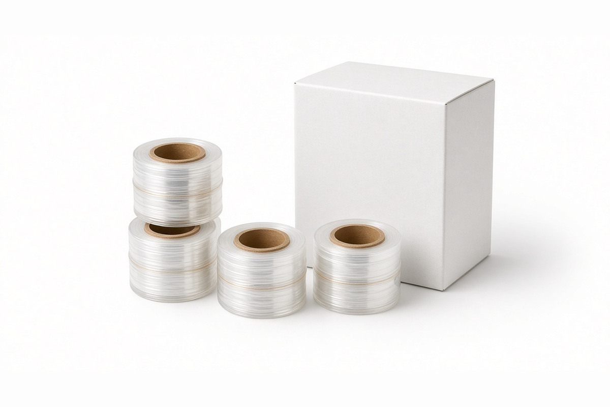 3" × 700' × 120 ga Clear Mini Stretch Wrap (Box)