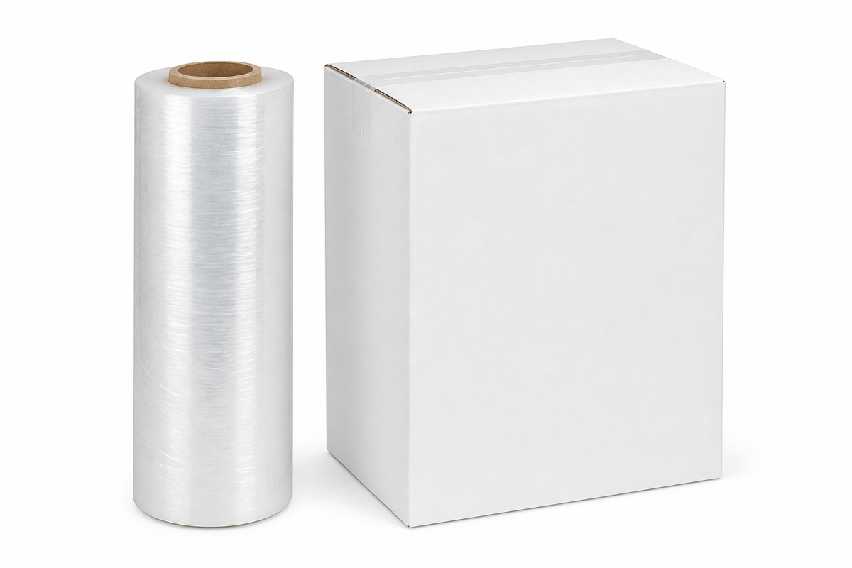 18" × 1000' × 120 ga Clear Stretch Wrap